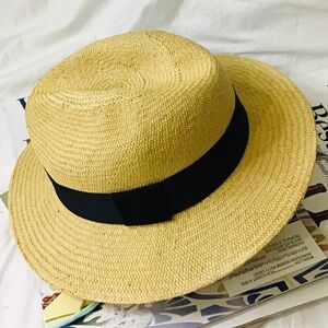 UNISEX Barranco Panama w/Black Grosgrain Band